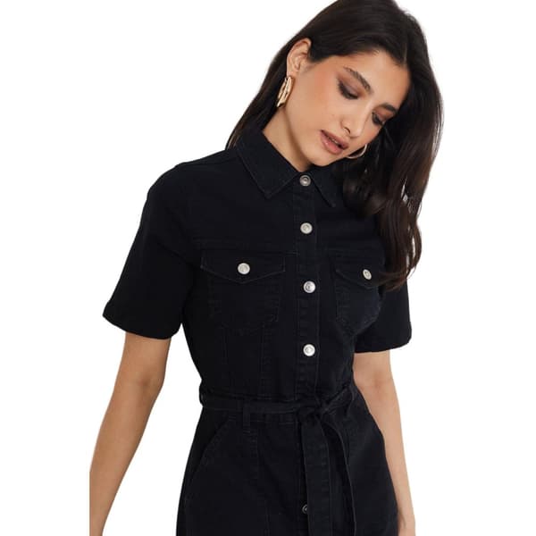 Dorothy Perkins Womens/Ladies Denim Short-Sleeved Midi Dress