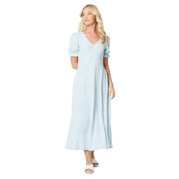 Dorothy Perkins Womens/Ladies Abstract V Neck Short-Sleeved Midi Dress