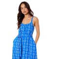 Miniatyrbillede 2 af 2: Dorothy Perkins Womens/Ladies Tile Print Pocket Petite Midi Dress