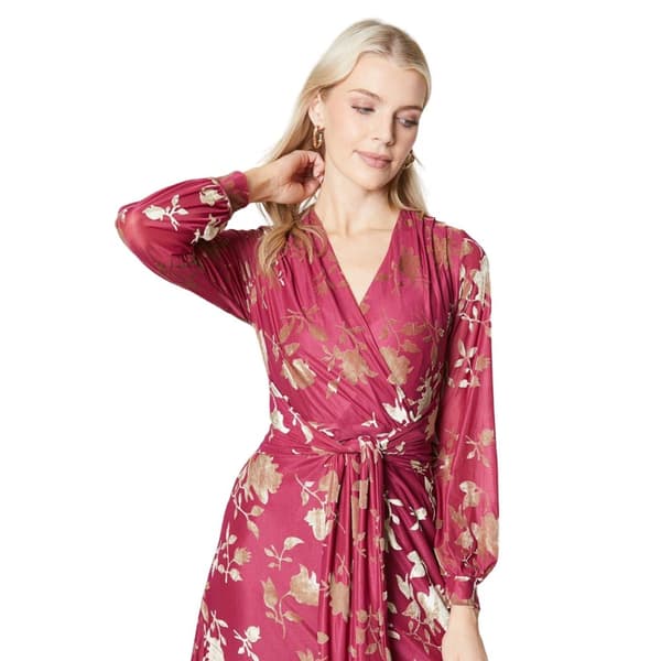 Principles Womens/Ladies Belted Devoré Wrap Maxi Dress