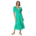 Miniatyrbillede 1 af 4: Dorothy Perkins Womens/Ladies Embroidered Frill Puff Sleeve Midi Dress