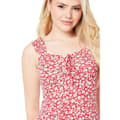 Miniatyrbillede 2 af 2: Dorothy Perkins Dame/kvinder Ditsy Print Front Tie Midi Kjole