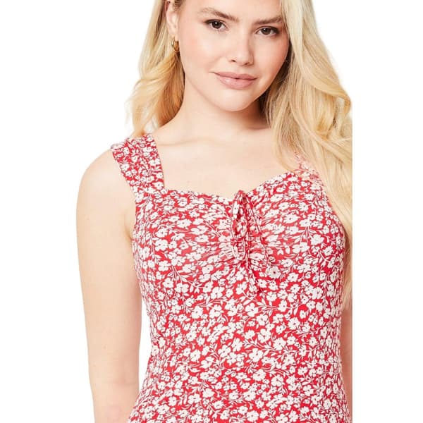 Dorothy Perkins Dame/kvinder Ditsy Print Front Tie Midi Kjole