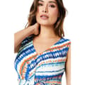 Miniatyrbillede 3 af 5: Debenhams Womens/Ladies Abstract Jersey Twisted Knot Front Dress