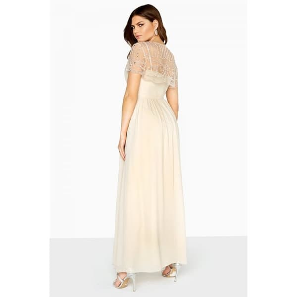 Little Mistress Womens/Ladies Detachable Cape Maxi Dress