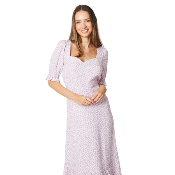 Dorothy Perkins Kvinnor/Damer Ditsy Print Tiered Midi klänning