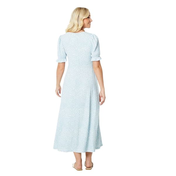 Dorothy Perkins Womens/Ladies Abstract V Neck Short-Sleeved Midi Dress