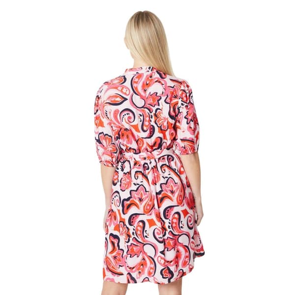 Principles Womens/Ladies Paisley Petite Puff Sleeve Mini Dress