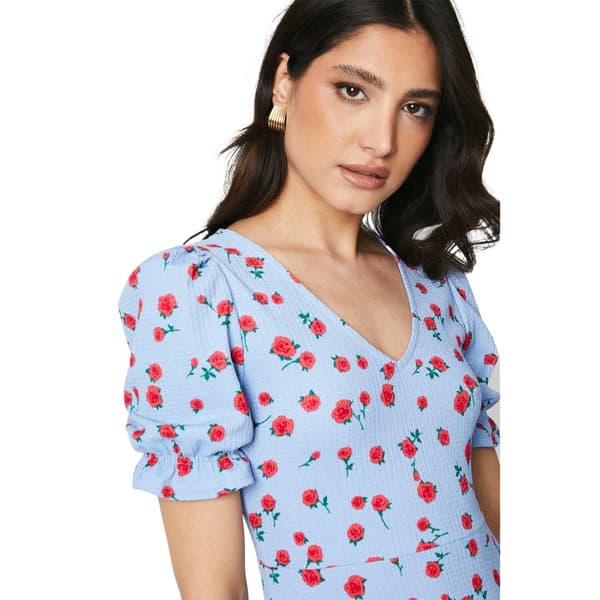 Dorothy Perkins Dam/Ladies Rose V-hals kortärmad midiklänning