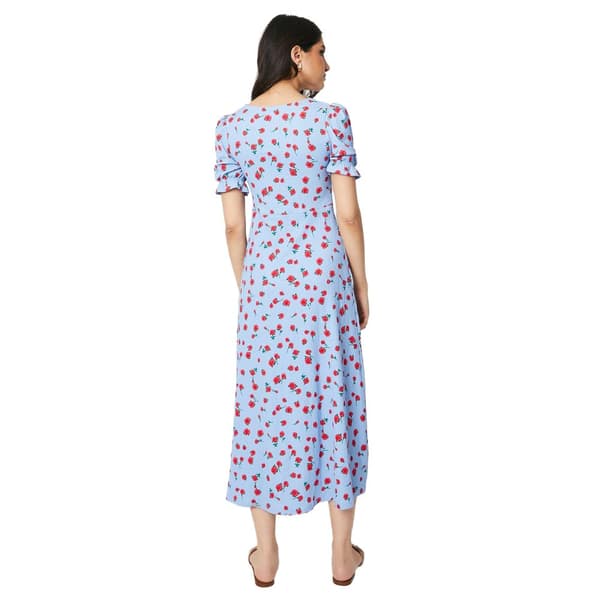 Dorothy Perkins Dam/Ladies Rose V-hals kortärmad midiklänning