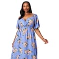 Miniatyrbillede 3 af 3: Dorothy Perkins Kvinder/damer med blomstret omslag plus midi-kjole