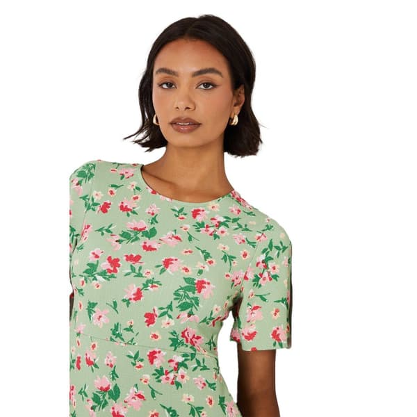 Dorothy Perkins Womens/Ladies Floral Tie Back Angel Sleeve Midi Dress