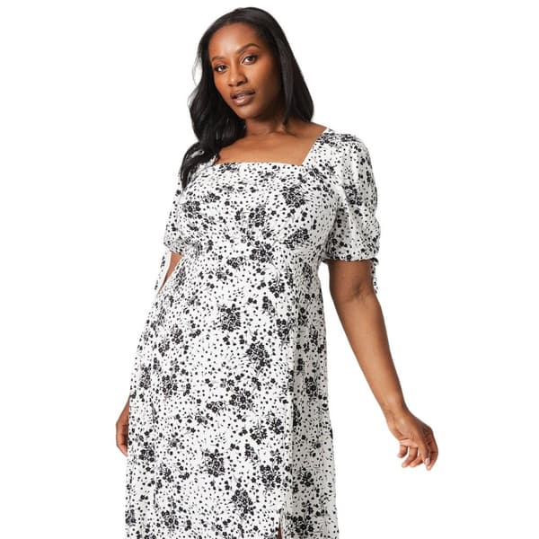 Dorothy Perkins Womens/Ladies Floral Square Neck Tie Sleeves Midi Dress