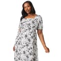 Pikkukuva 3 / 3: Dorothy Perkins Womens/Ladies Floral Square Neck Tie Sleeves Midi Dress