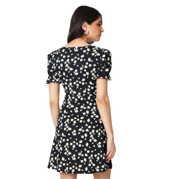 Dorothy Perkins Dam/Ladies Daisy V-hals kortärmad miniklänning