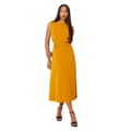 Miniatyrbillede 1 af 3: Debenhams Womens/Ladies Textured Jersey Belt Midi Dress
