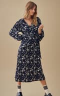 Miniatyrbild 1 av 3: Vila - Visoffen Lulu LS Midi Wrap Dress