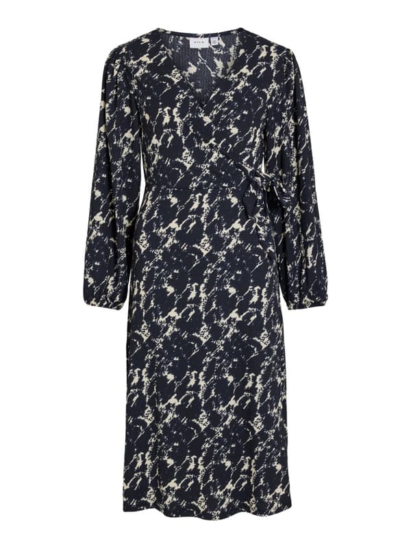 Vila - Visoffen Lulu LS Midi Wrap Dress