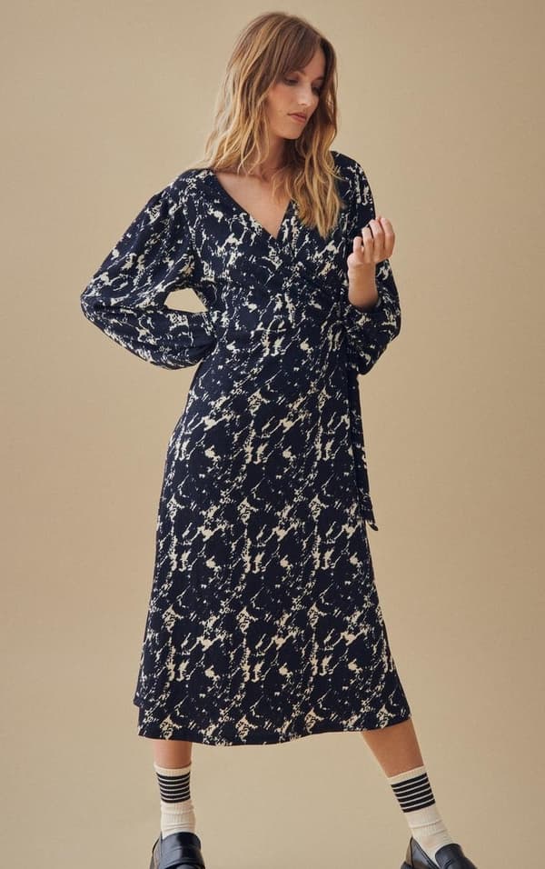 Vila - Visoffen Lulu LS Midi Wrap Dress