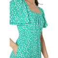 Miniatyrbillede 3 af 4: Dorothy Perkins Womens/Ladies Ditsy Print Square Neck Flutter Midi Dress