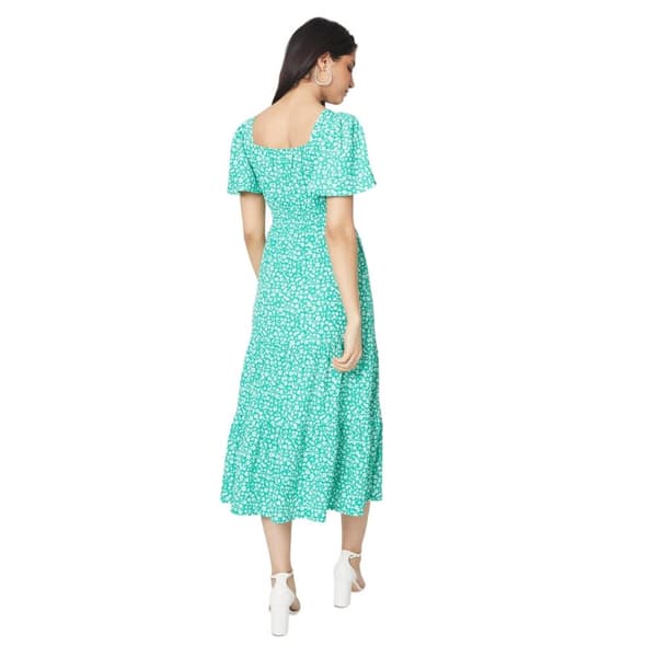 Dorothy Perkins Womens/Ladies Ditsy Print Square Neck Flutter Midi Dress