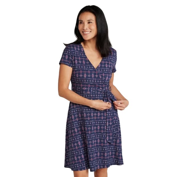 Mountain Warehouse Womens/Ladies Santorini Daisy Jersey UV Protection Dress Indigo 12 UK