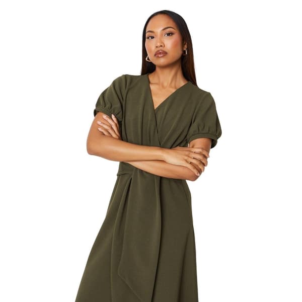 Debenhams Womens/Ladies Textured Jersey Belt Midi Dress
