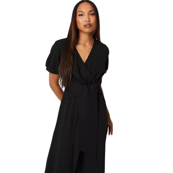Debenhams Womens/Ladies Textured Jersey Belt Midi Dress