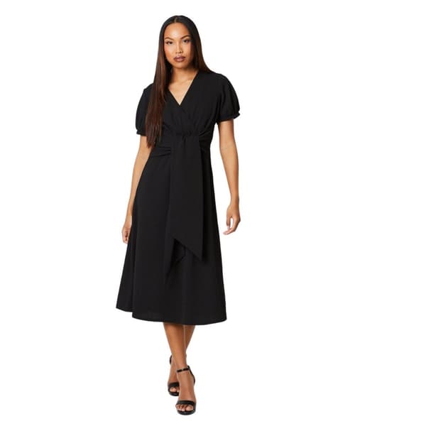 Debenhams Womens/Ladies Textured Jersey Belt Midi Dress