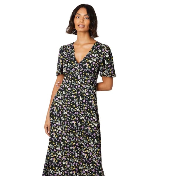 Dorothy Perkins Womens/Ladies Ditsy Print Button Front Midi Dress