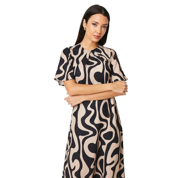 Principles Womens/Ladies Geometric Volume Midi Dress
