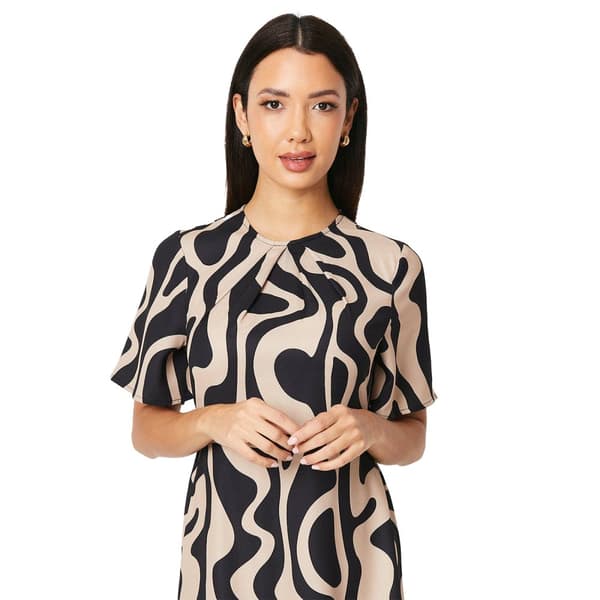 Principles Womens/Ladies Geometric Volume Midi Dress