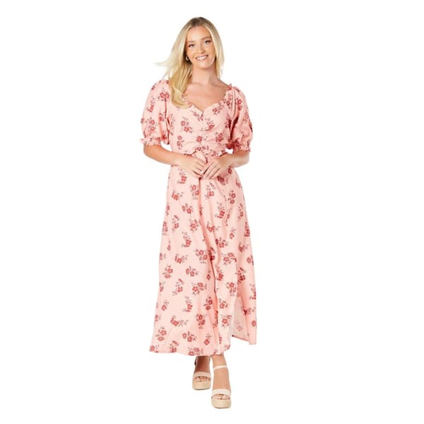 Dorothy Perkins Womens/Ladies Floral Puff Sleeve Midi Dress