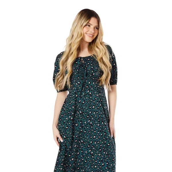 Dorothy Perkins Womens/Ladies Animal Print Front Tie Midi Dress