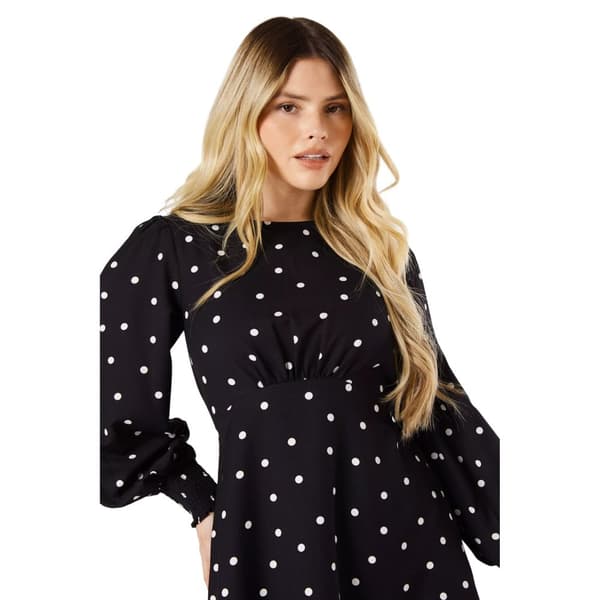 Dorothy Perkins Womens/Ladies Spotted Shirred Cuff Mini Dress