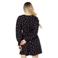 Miniatyrbillede 2 af 4: Dorothy Perkins Womens/Ladies Spotted Shirred Cuff Mini Dress
