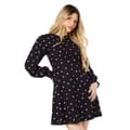 Miniatyrbillede 1 af 4: Dorothy Perkins Womens/Ladies Spotted Shirred Cuff Mini Dress