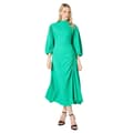 Miniatyrbillede 1 af 3: Principles Womens/Ladies Ruched Jersey Textured Midi Dress