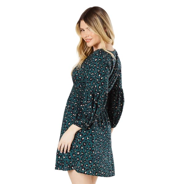 Dorothy Perkins Dam/Ladies Leopard V-halsad miniklänning