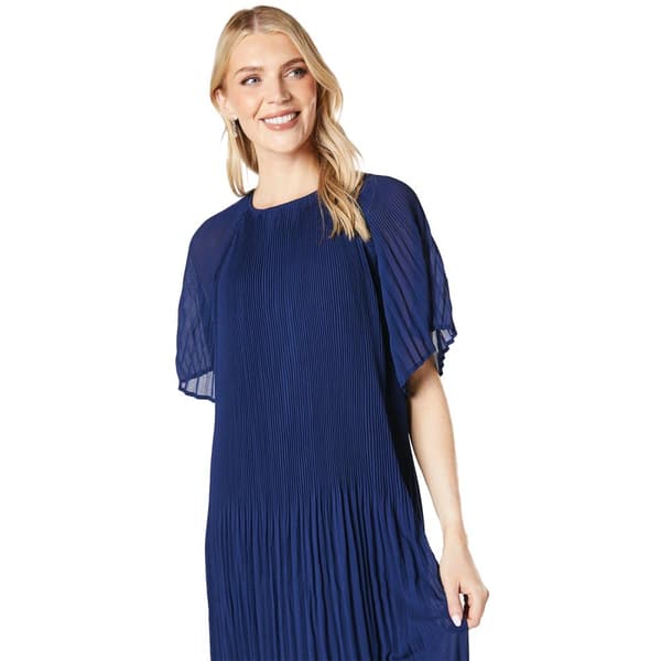Principles Womens/Ladies Graduated Pleat Short-Sleeved Midi Dress