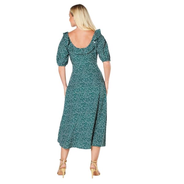 Dorothy Perkins Womens/Ladies Spotted Ruffle Neck Midi Dress