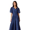 Miniatyrbillede 3 af 4: Principles Womens/Ladies Organza Pleated Midi Dress
