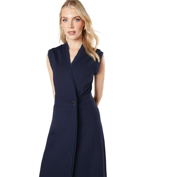 Principles Womens/Ladies Ponte Button Midi Dress