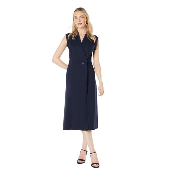 Principles Womens/Ladies Ponte Button Midi Dress