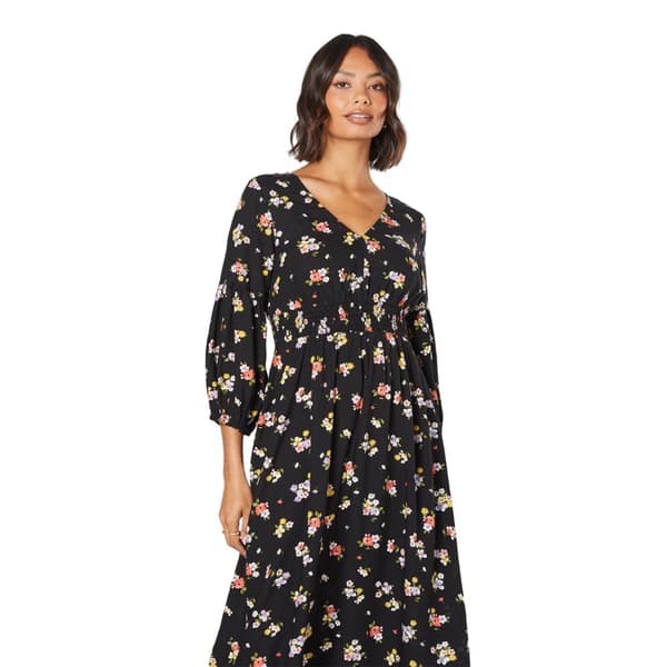 Dorothy Perkins Kvinder/damer med blomstret V-hals Midi-kjole