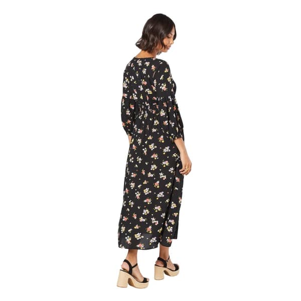 Dorothy Perkins Kvinder/damer med blomstret V-hals Midi-kjole