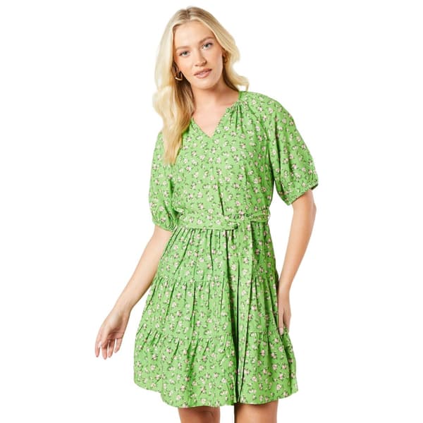 Dorothy Perkins Womens/Ladies Ditsy Print Tiered Puff Sleeve Mini Dress