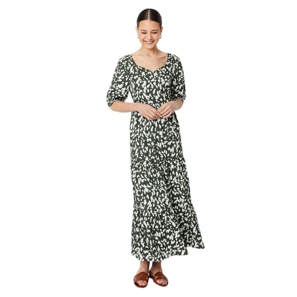 Dorothy Perkins Womens/Ladies Abstract Tiered Puff Sleeve Midi Dress