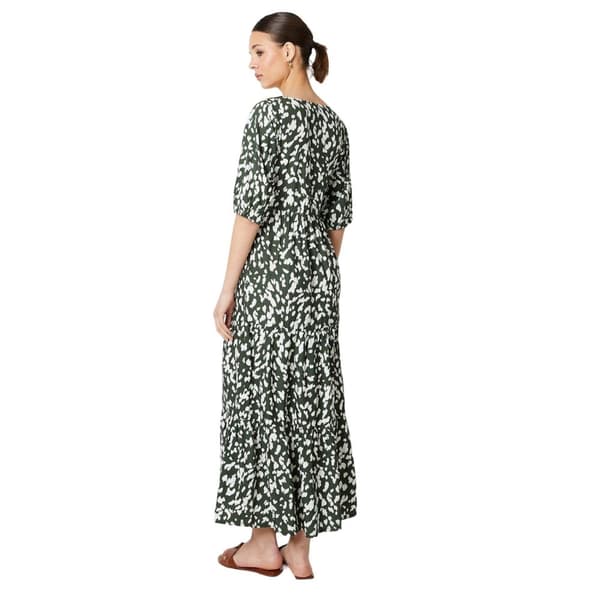 Dorothy Perkins Womens/Ladies Abstract Tiered Puff Sleeve Midi Dress