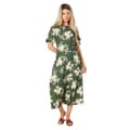 Miniatyrbillede 1 af 3: Dorothy Perkins Womens/Ladies Floral Puff Sleeve Midi Dress